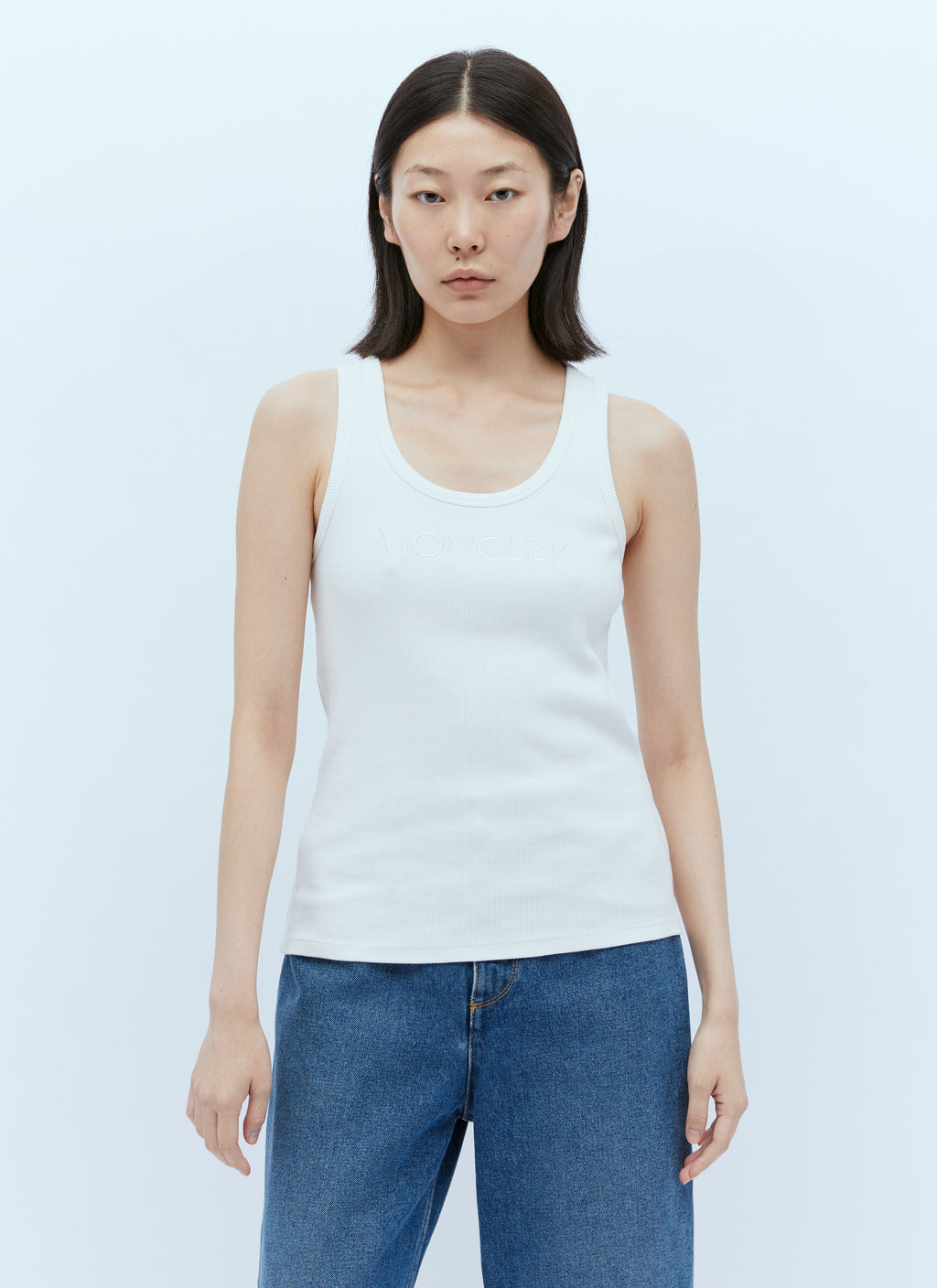 Moncler Women Logo Embroidery Tank Top