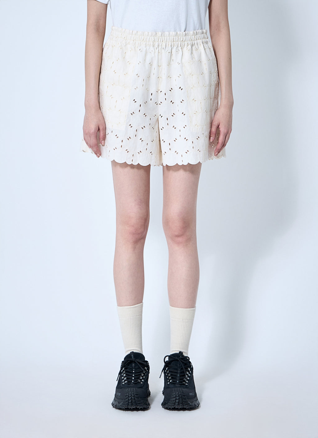 Moncler Women Logo Patch Shorts