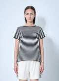 Moncler Women Striped Logo Motif T-Shirt