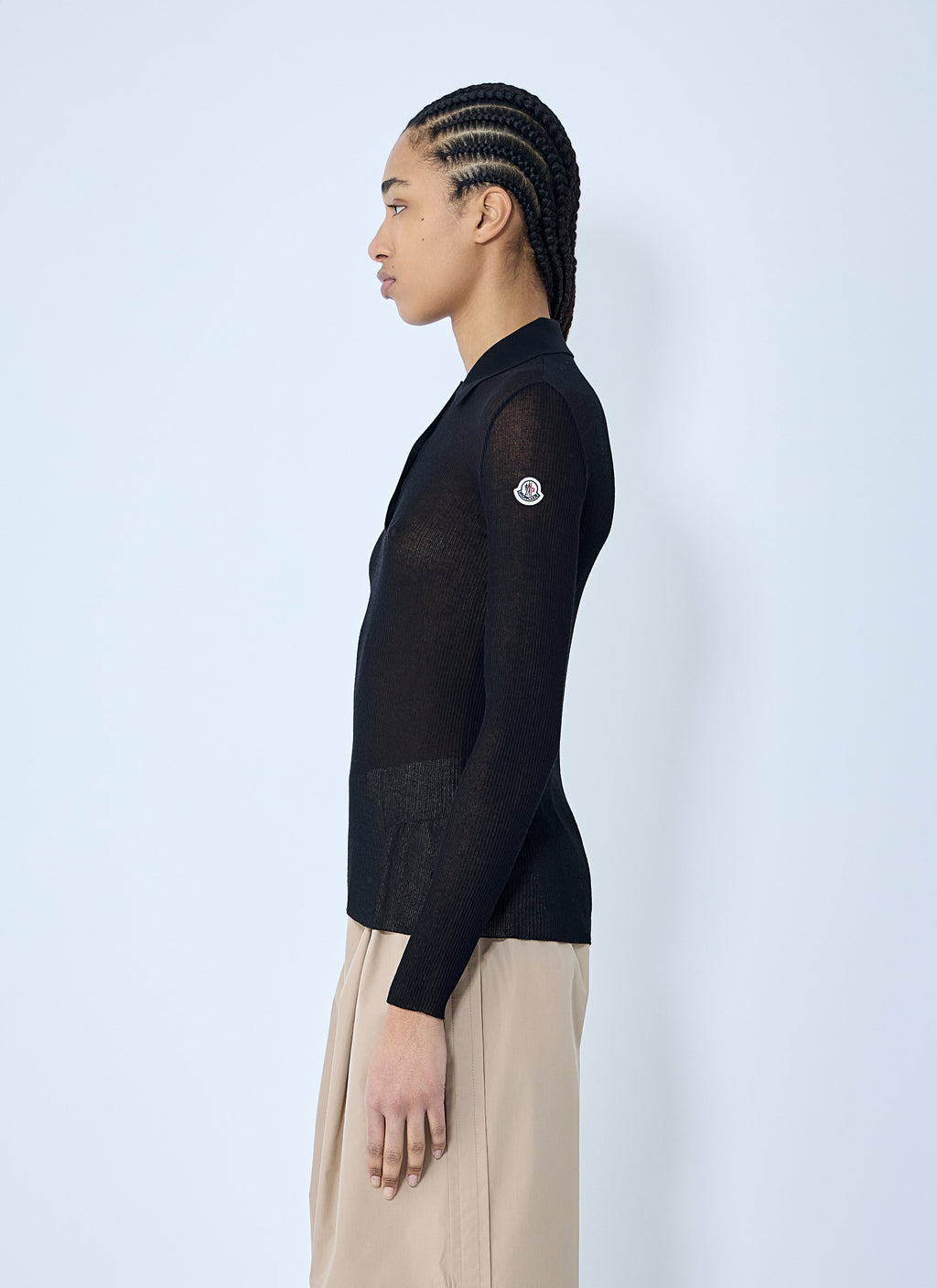 Moncler Women Logo Motif Polo Shirt