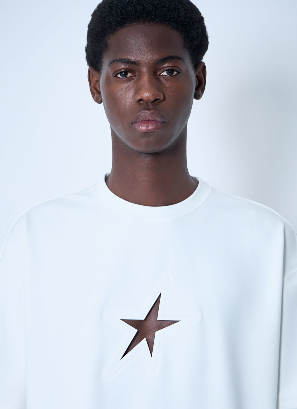 Mugler Men Cut-Out T-Shirt