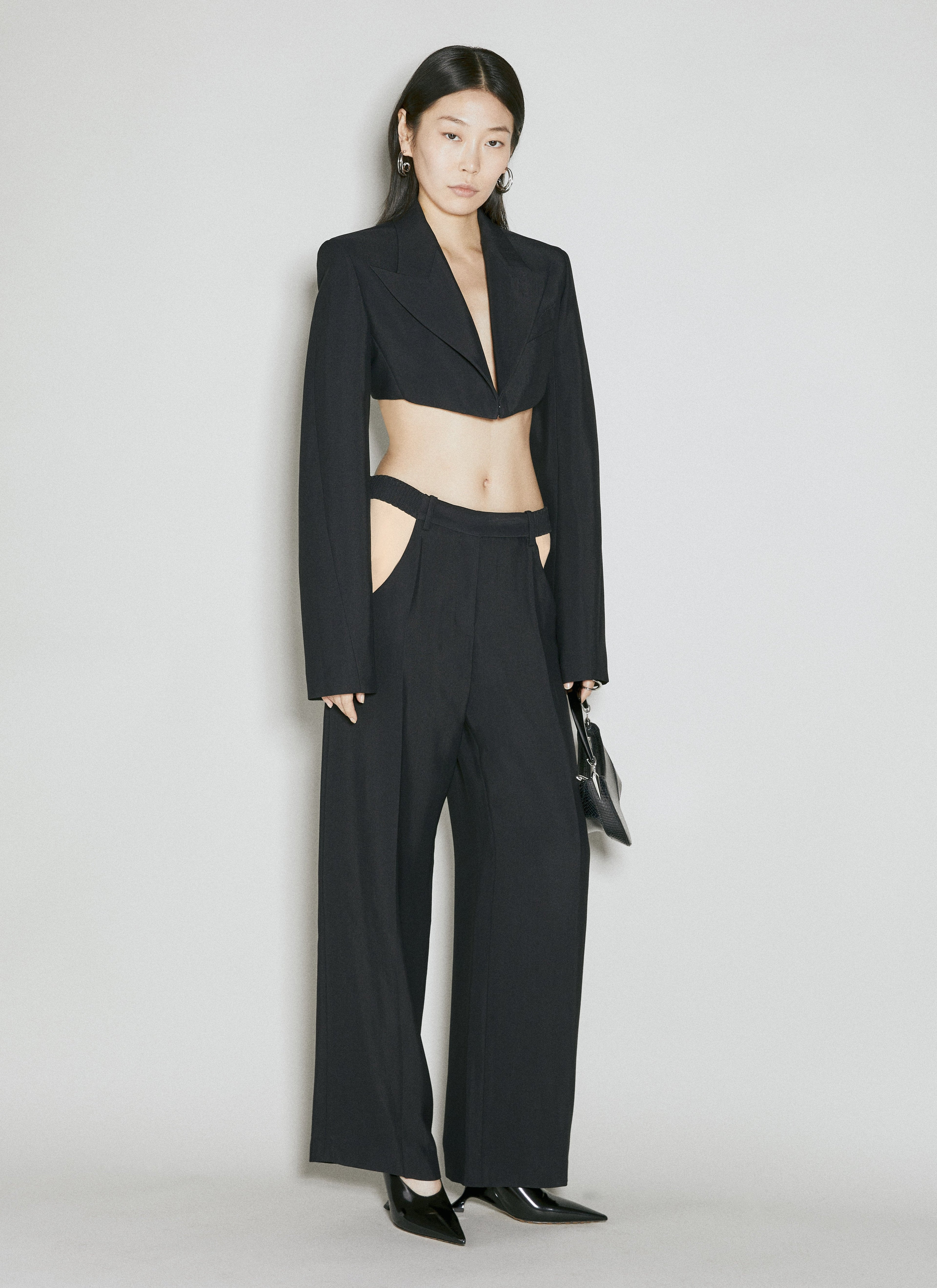 Mugler Men Cut-Out Tailored Pants