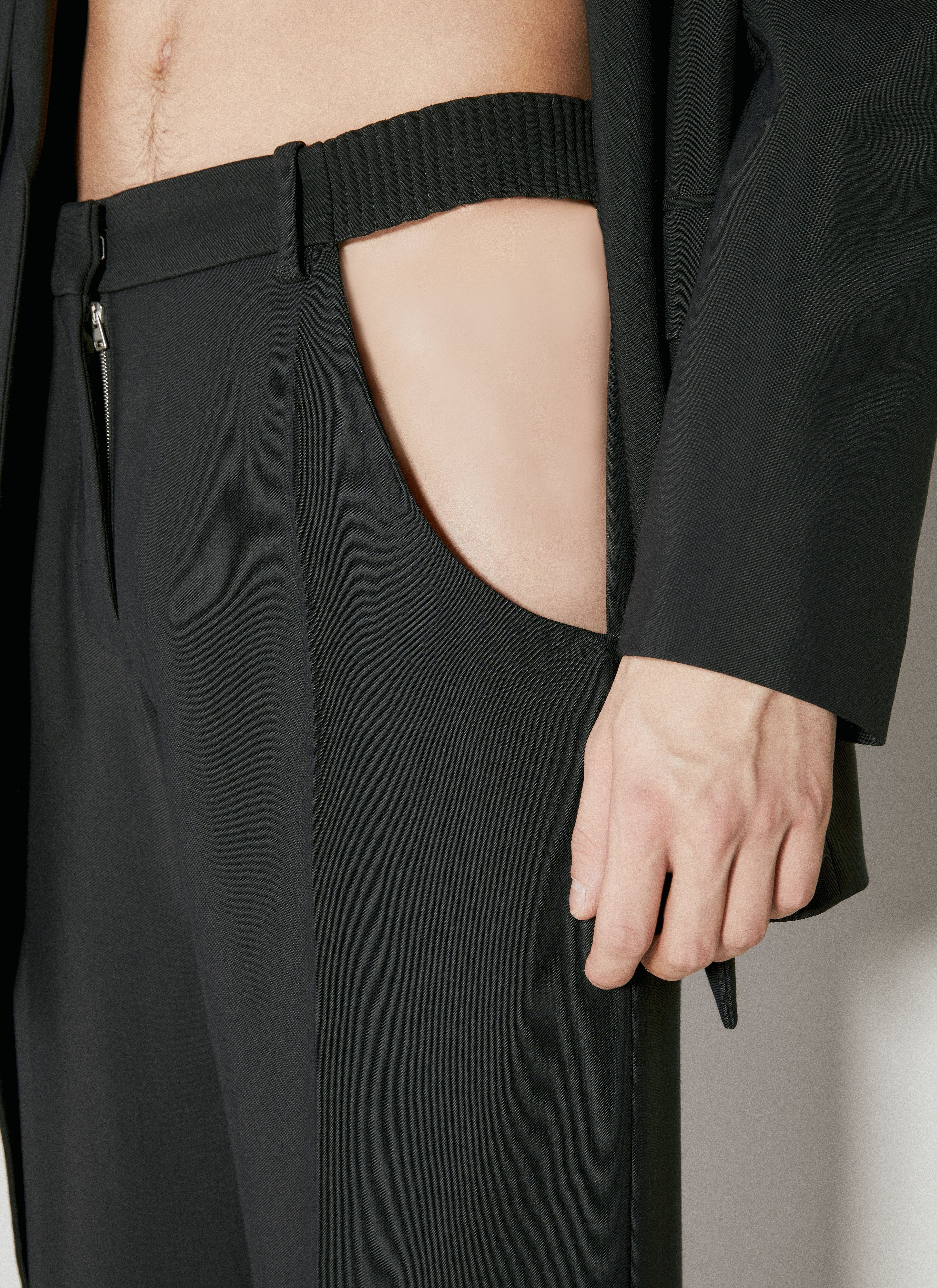 Mugler Men Cut-Out Tailored Pants