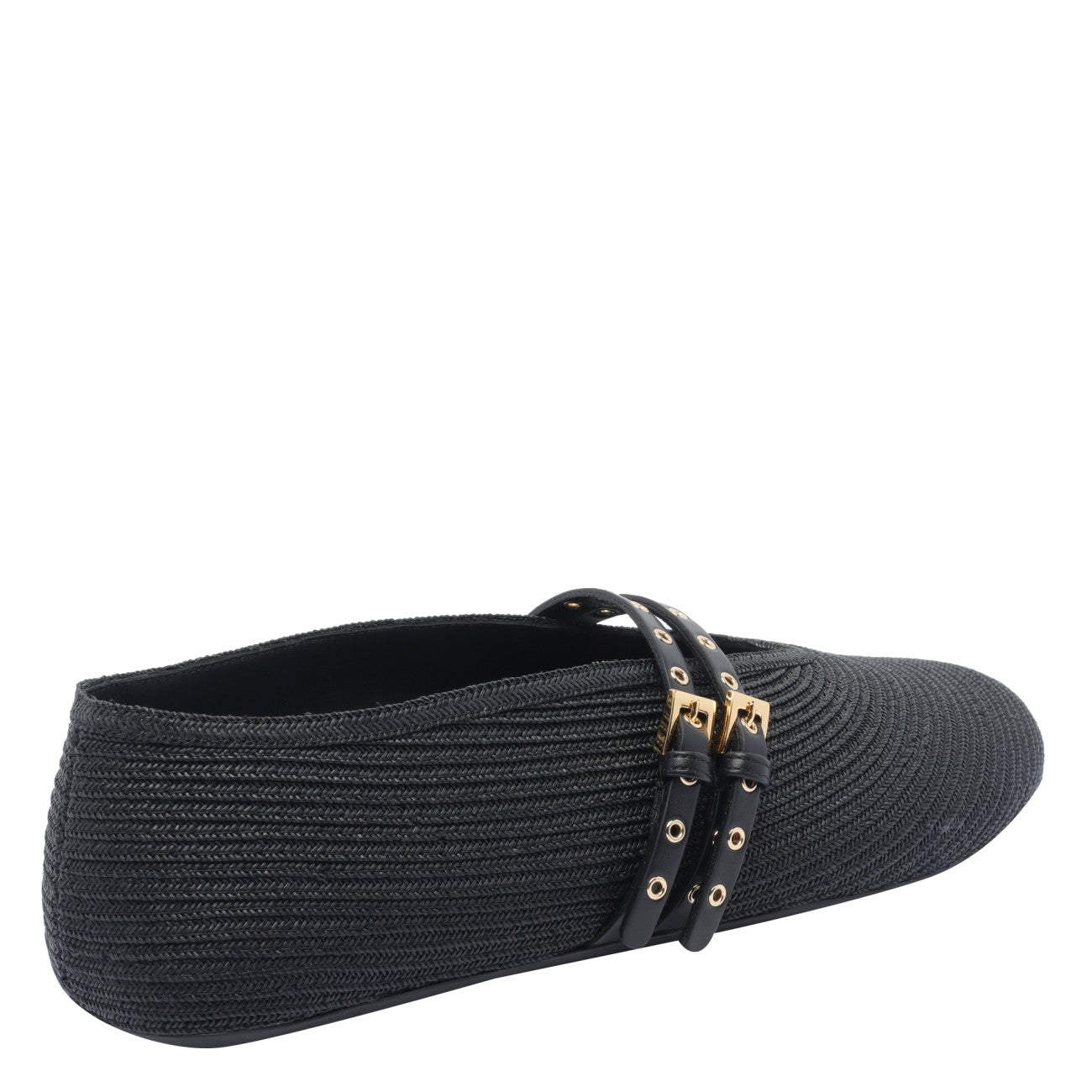 Alaia Women Paper Straw Flat Ballets