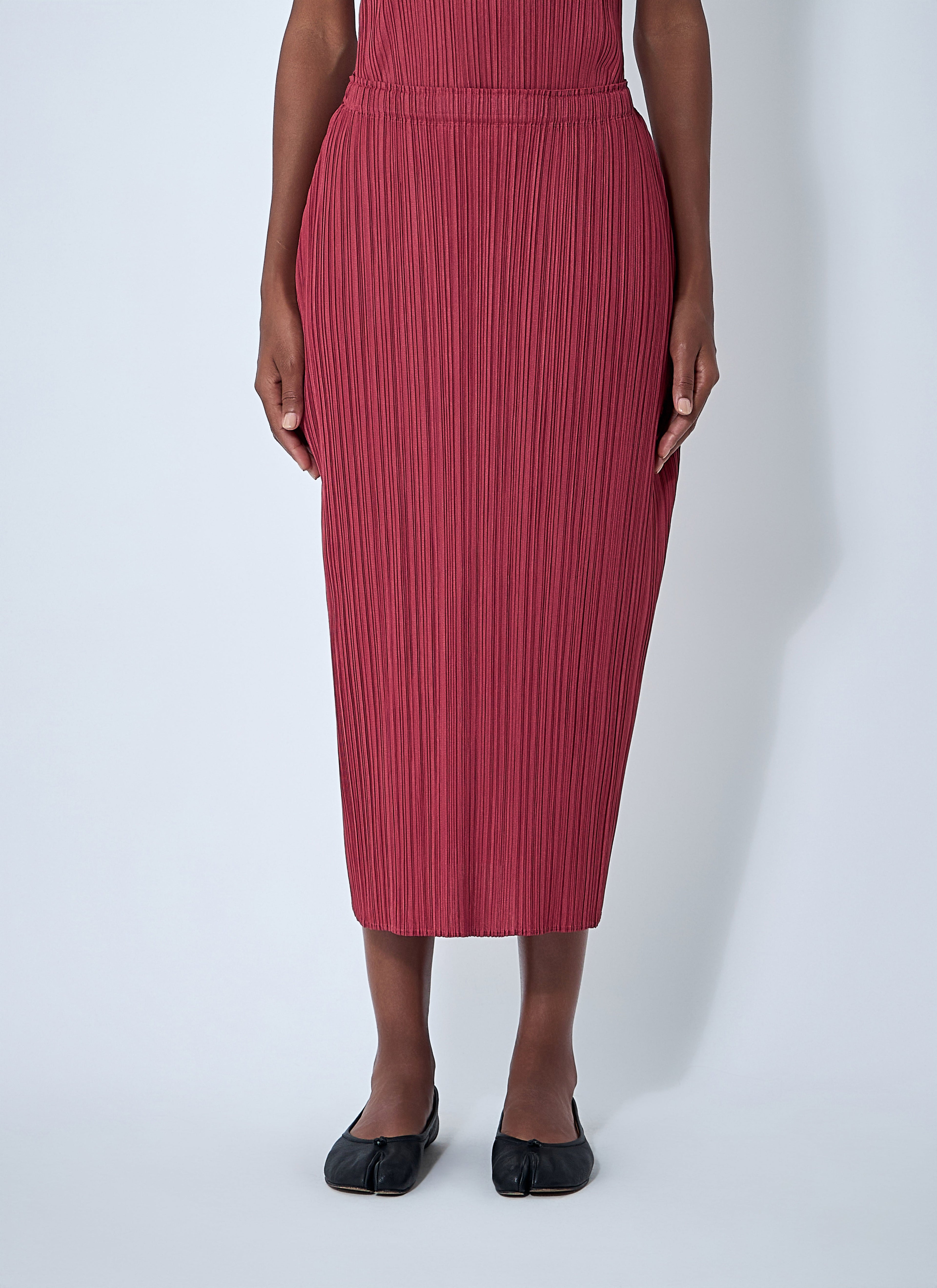 Pleats Please Issey Miyake Women Pleated Skirt