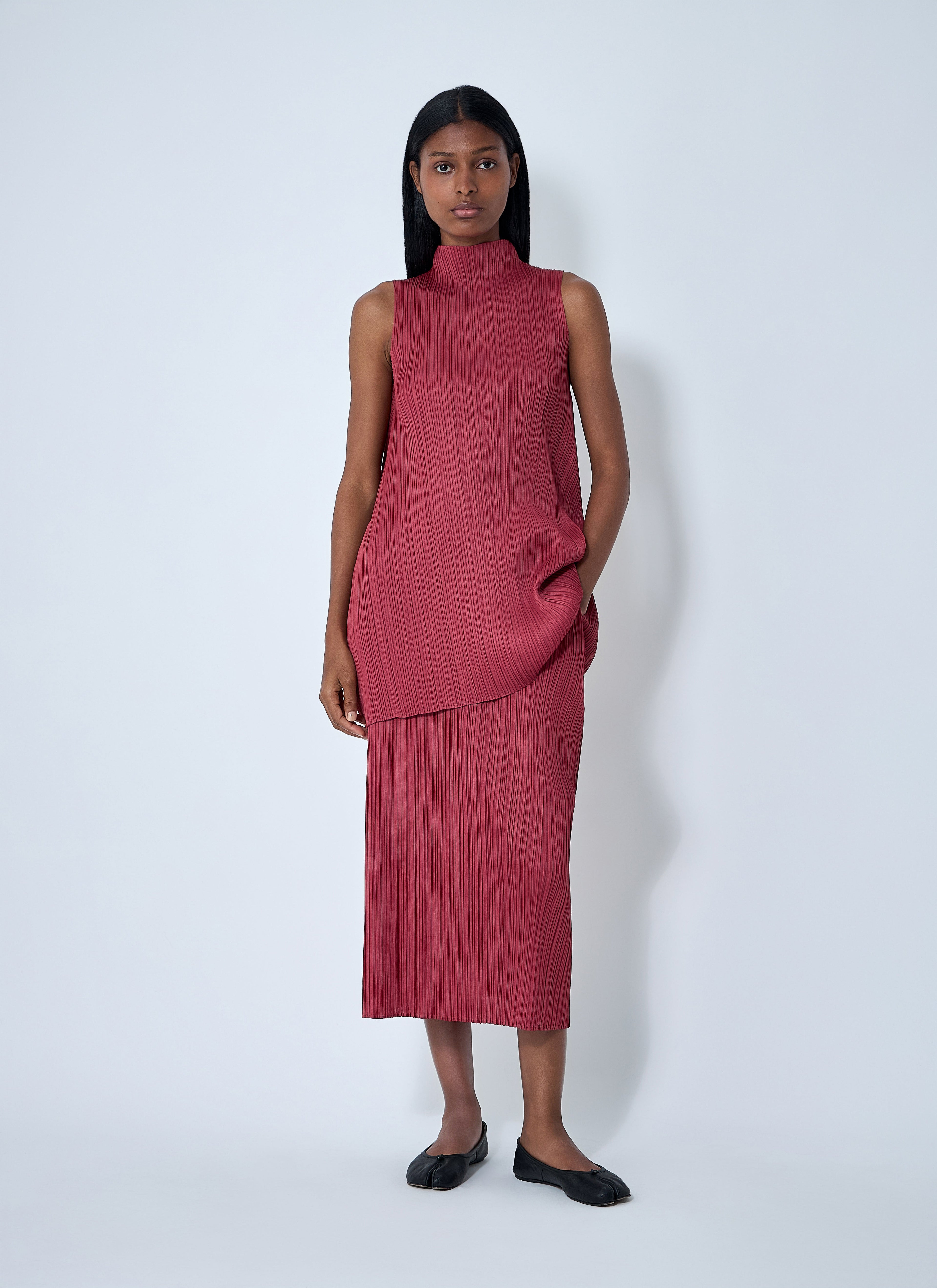 Pleats Please Issey Miyake Women Pleated Skirt