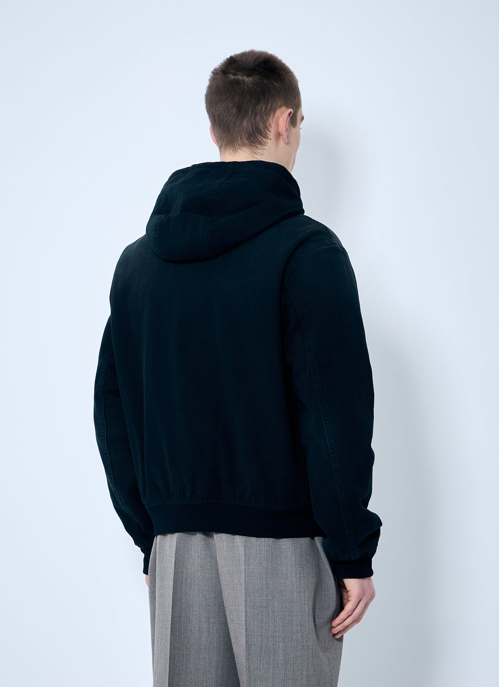 Prada Men Denim Hooded Jacket