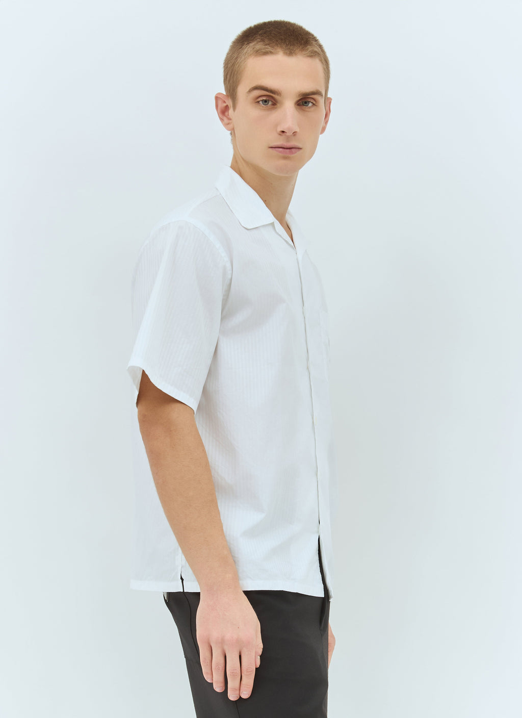 Prada Men Striped Short-Sleeve Shirt