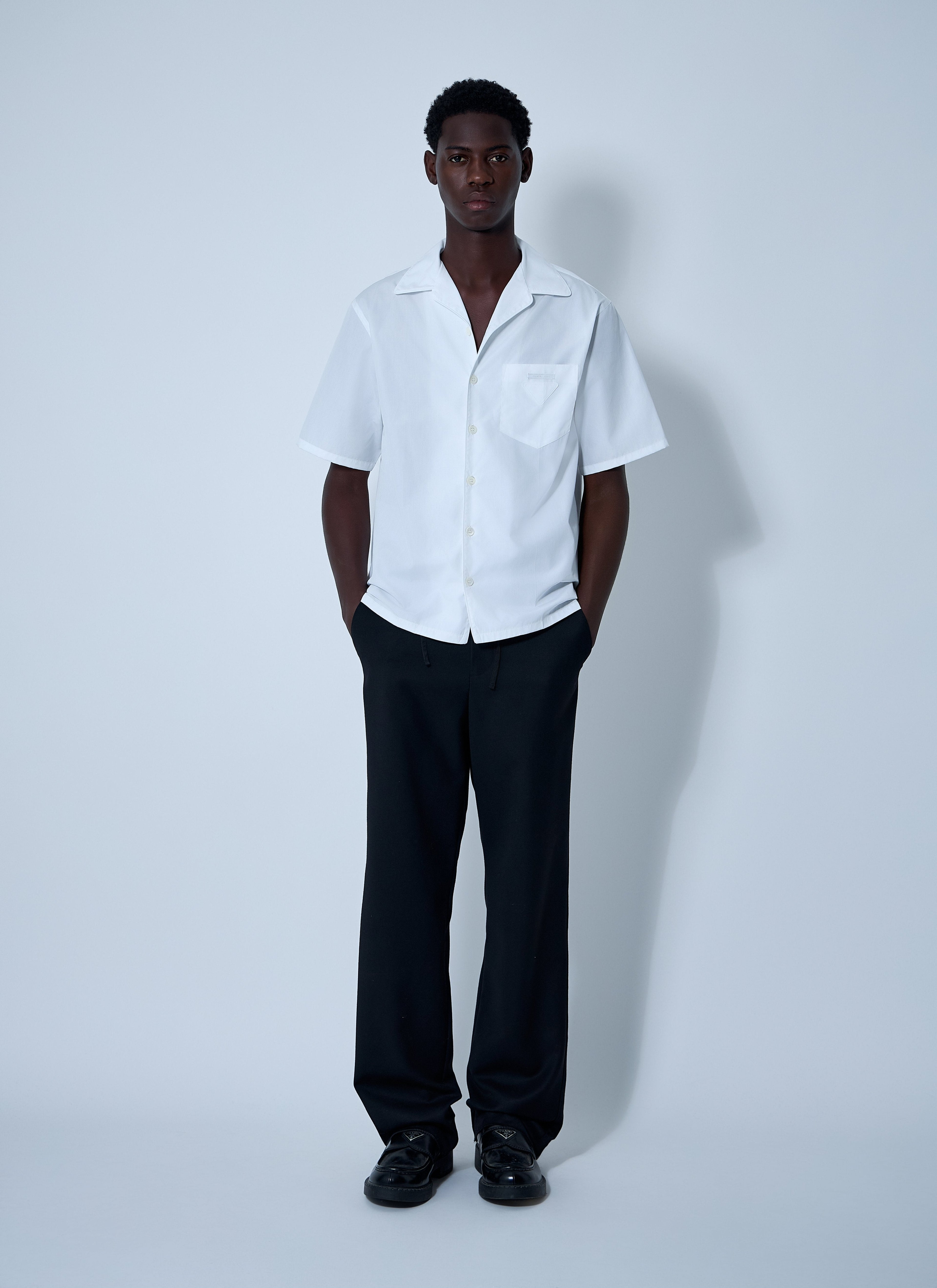 Prada Men Logo Motif Shirt