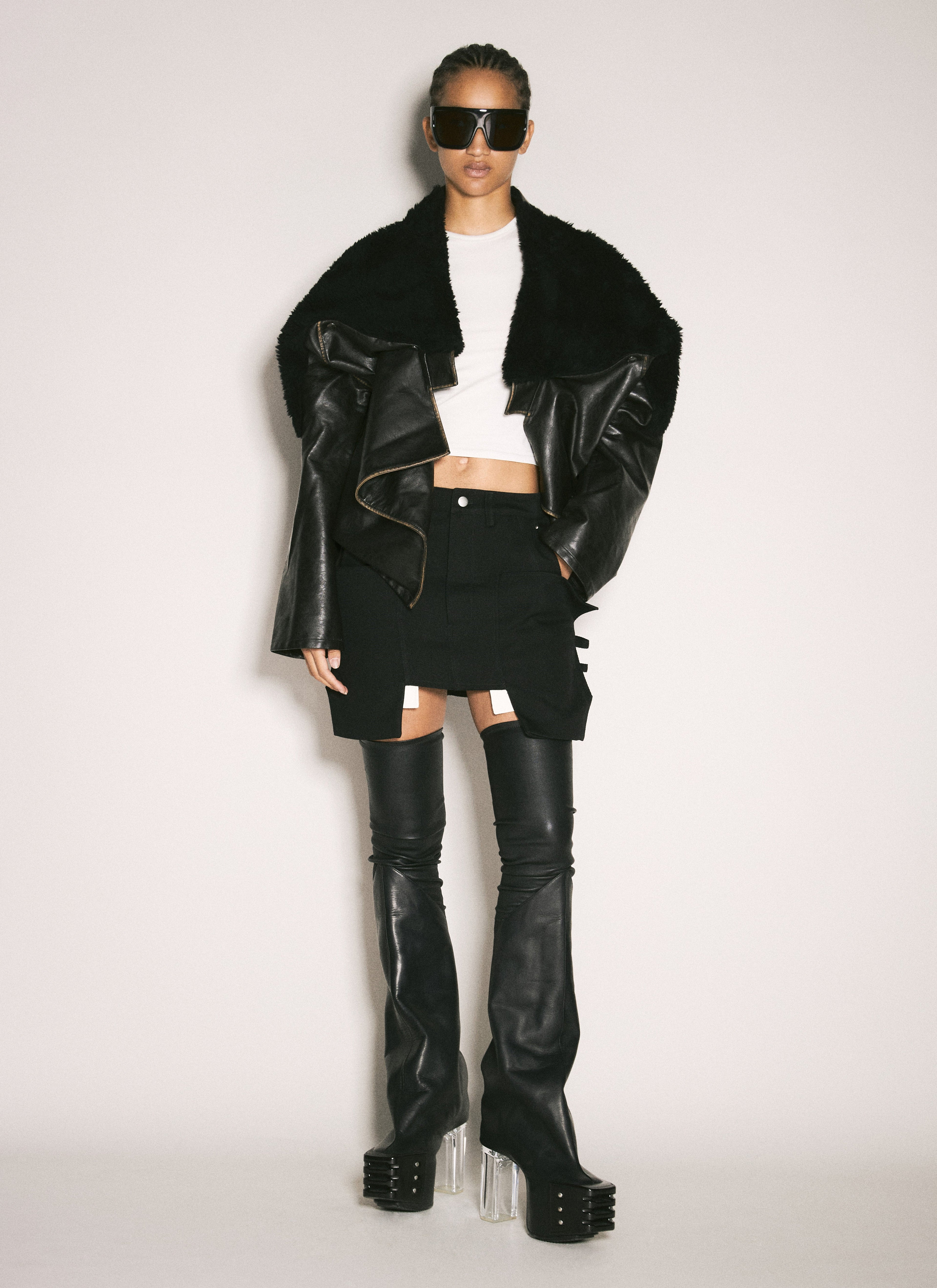 Rick Owens Women Stefan Mini Skirt