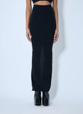 Rick Owens Women Wool Knit Maxi Skirt