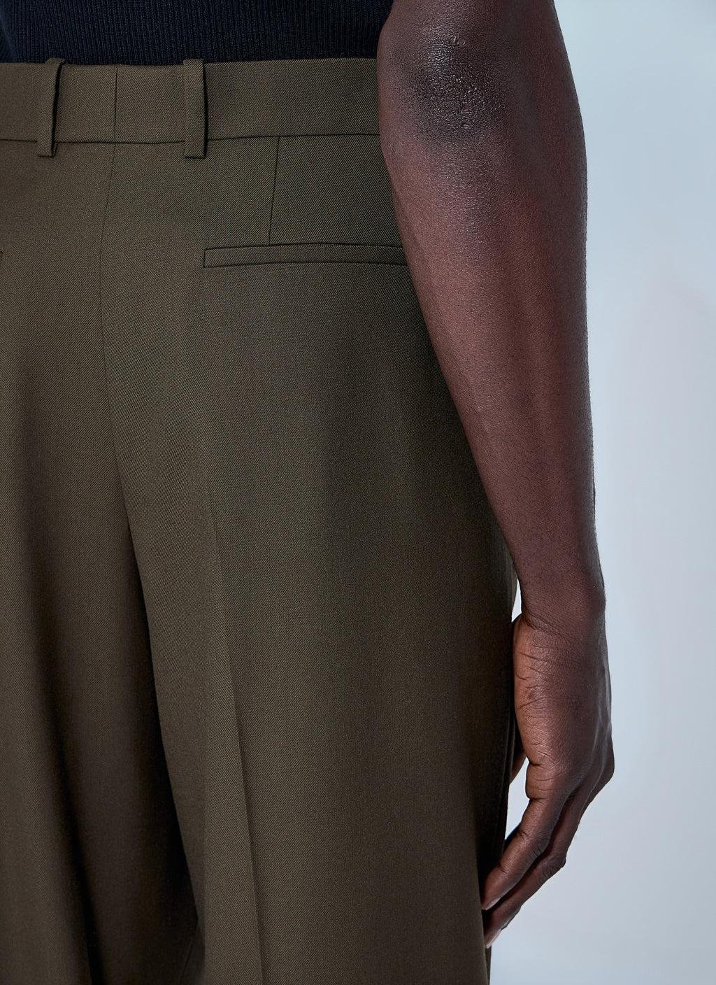 Saint Laurent Men Wool Tailored Pants