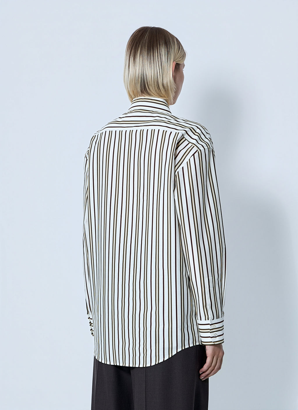 Saint Laurent Women Striped Button-Down Shirt