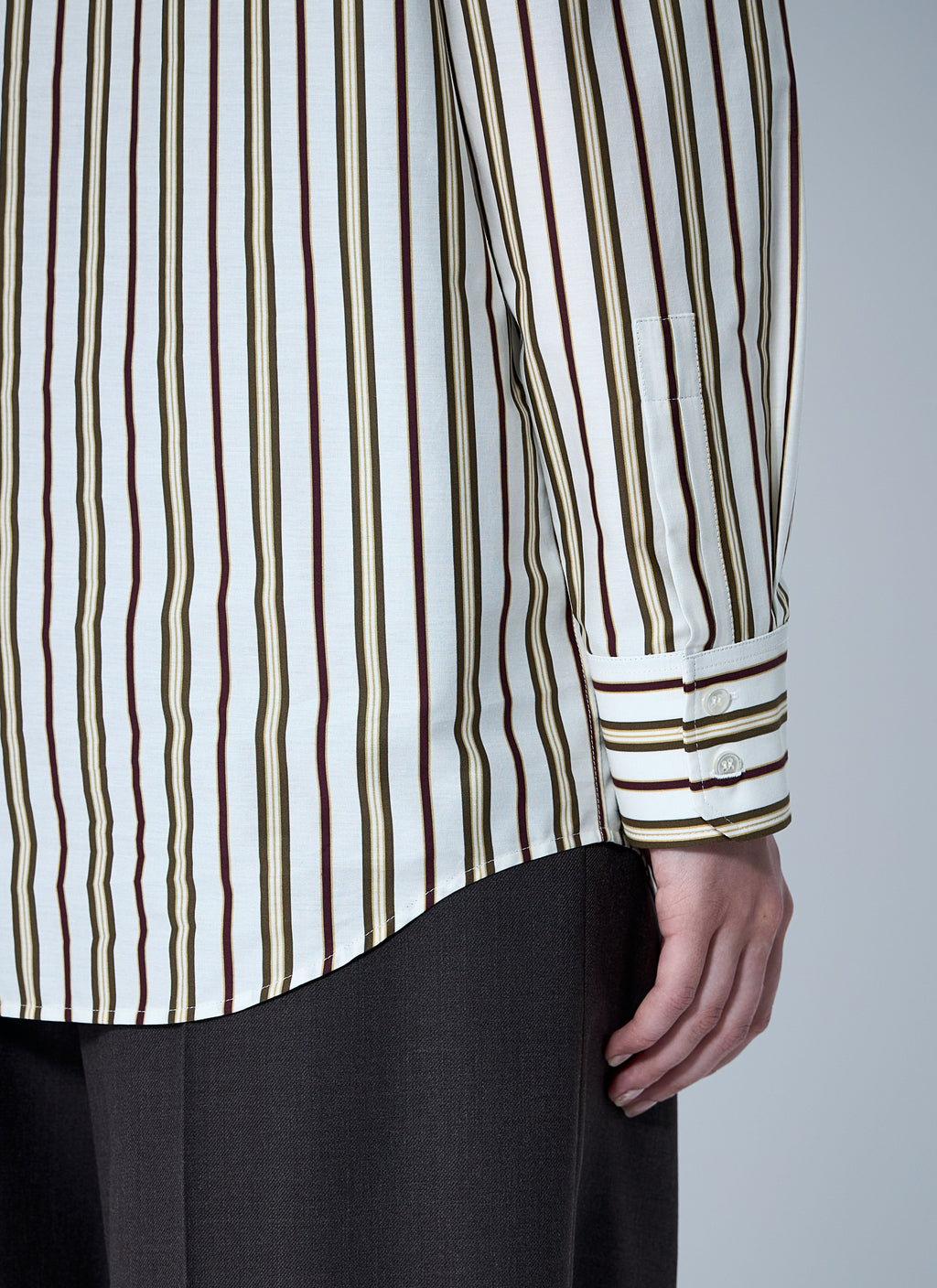 Saint Laurent Women Striped Button-Down Shirt