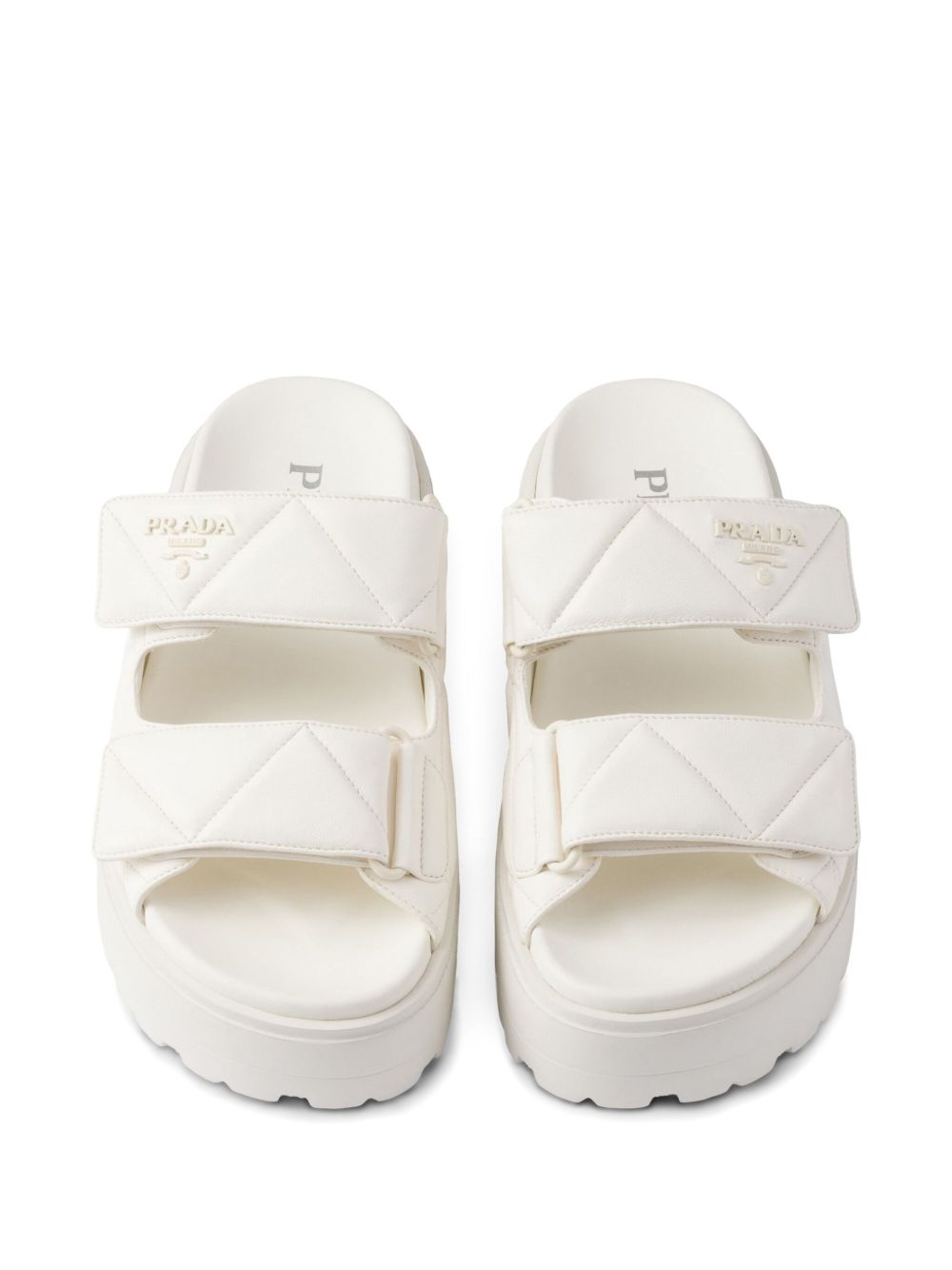 Prada Women 45Mm Padded Leather Sandals