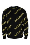 Balenciaga Men Logo Knit Sweater