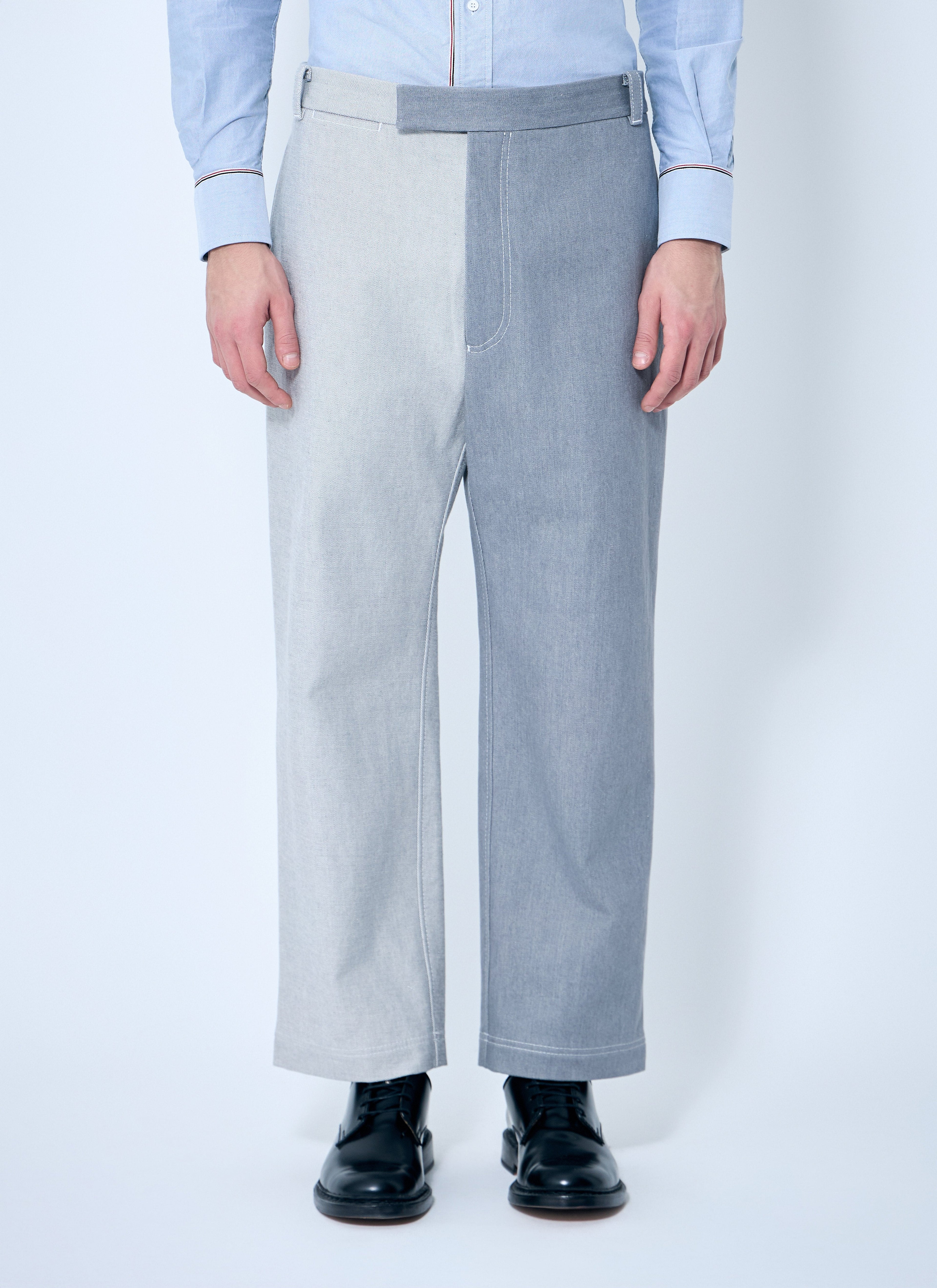 Thom Browne Men Constrast Tailored Pants