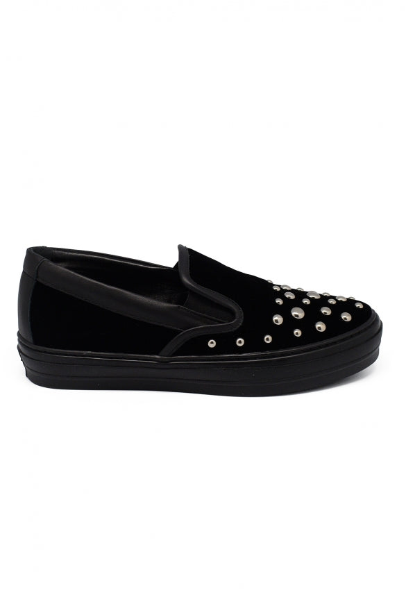 Salvatore Ferragamo Women Velvet Slip-On